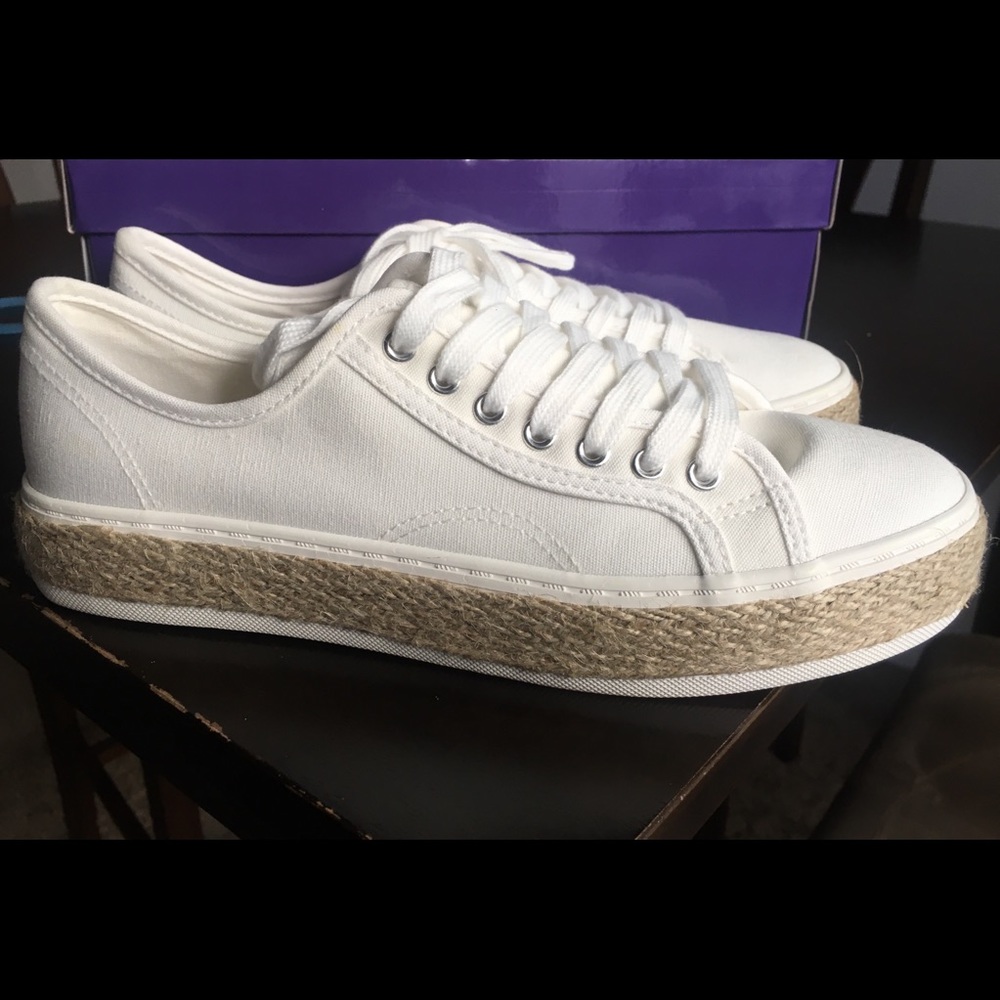 Madden Girl Ariaa white Fabric Shoes